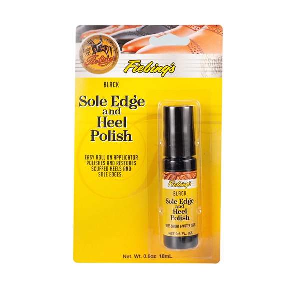 Fiebings Sole Edge And Heel Polish Black 18ml