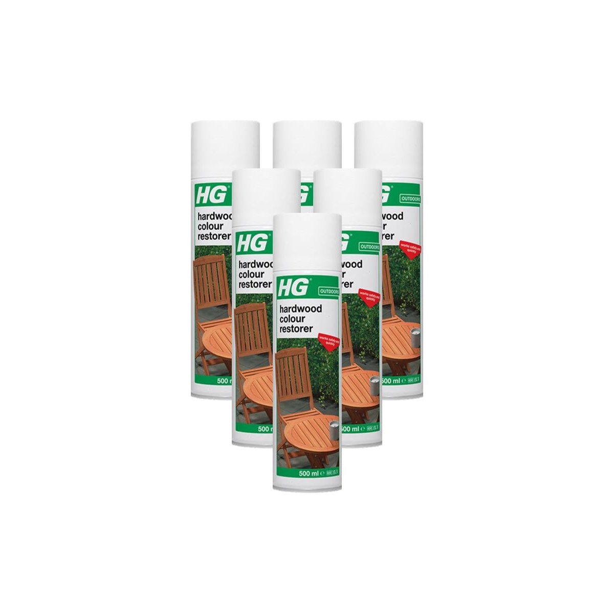 Case of 6 x HG Hardwood Colour Restorer 500ml