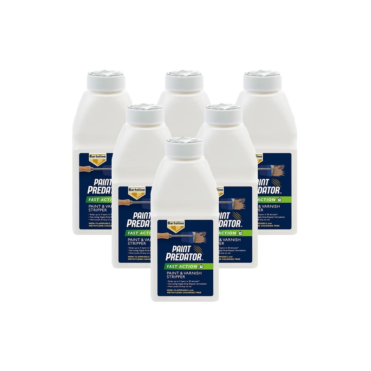 Case of 6 x Bartoline Paint Predator Fast Action 500ml