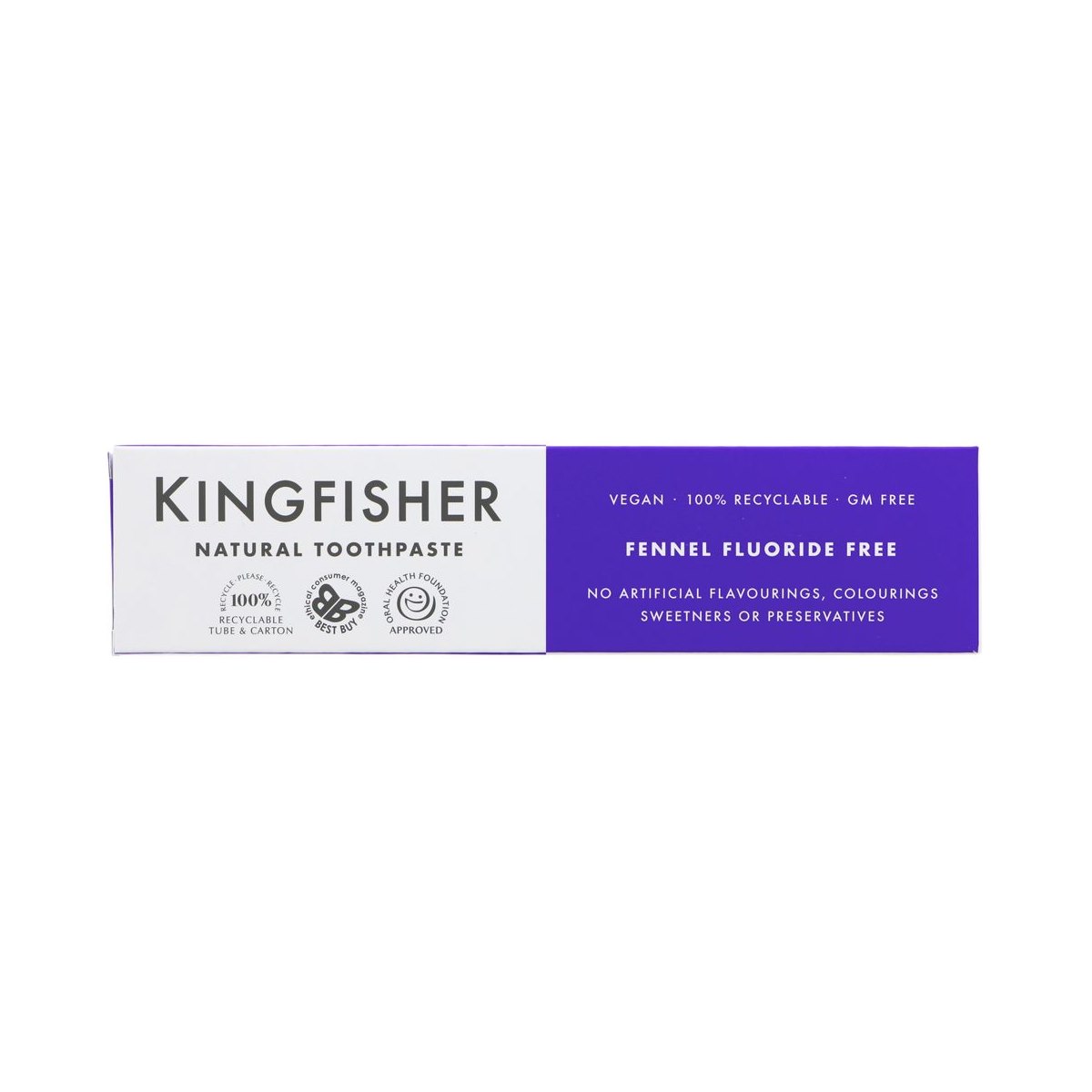 Kingfisher Natural Toothpaste Fennel Fluoride Free 100ml