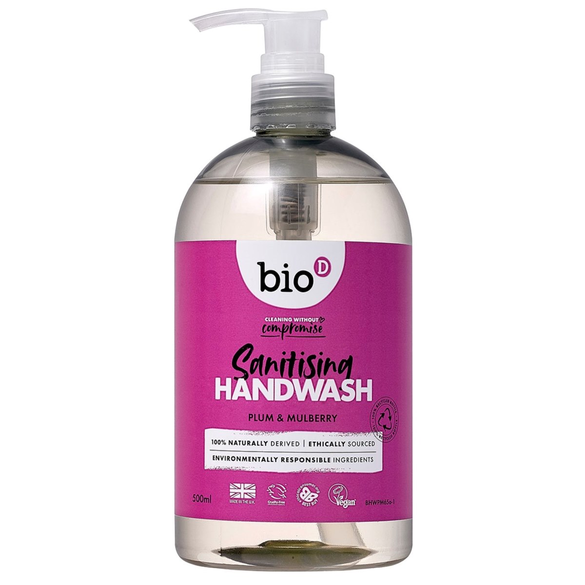 Bio D Sanitising Handwash 500ml Plum And Mulberry