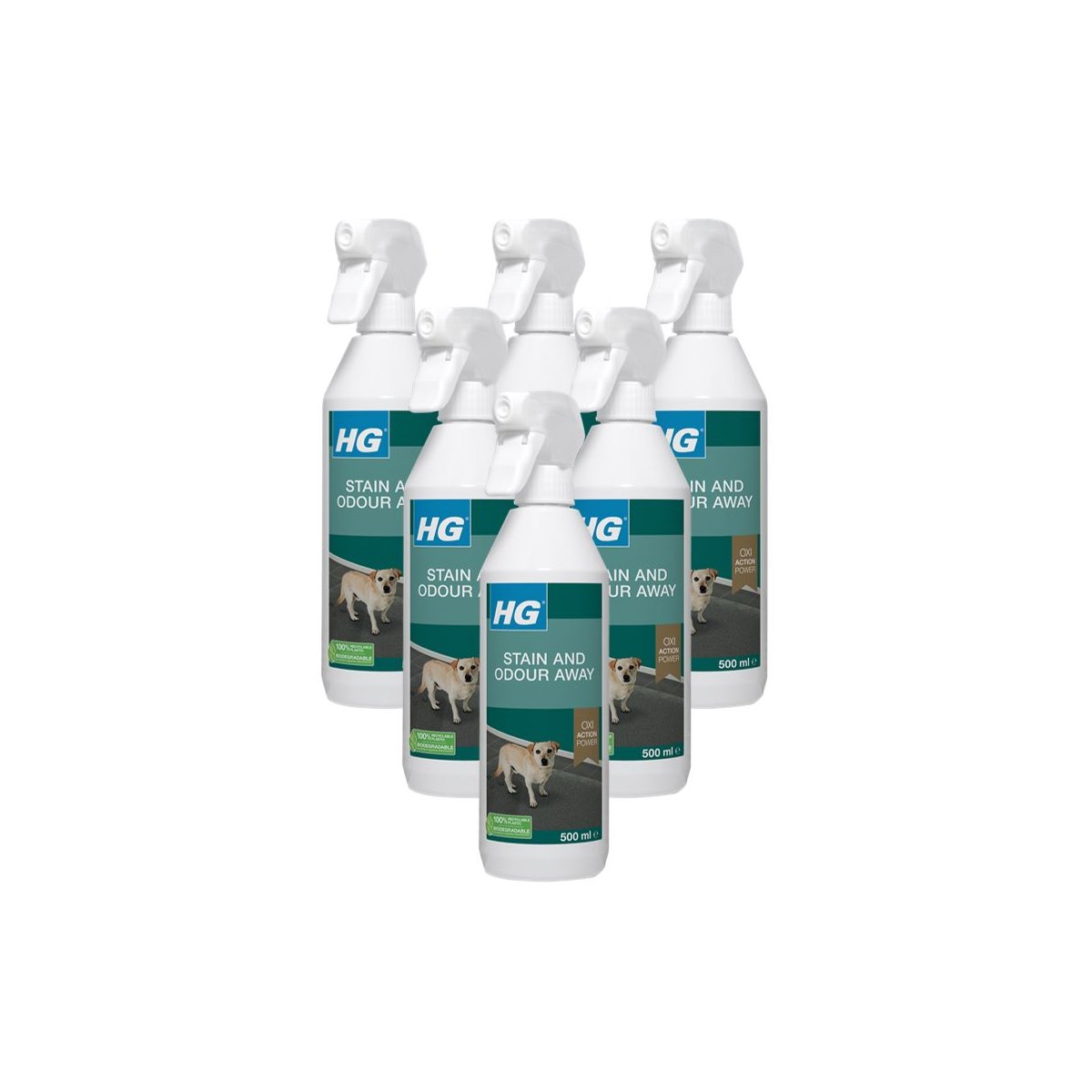 Case of 6 x HG Stain and Odour Away Dog 500ml