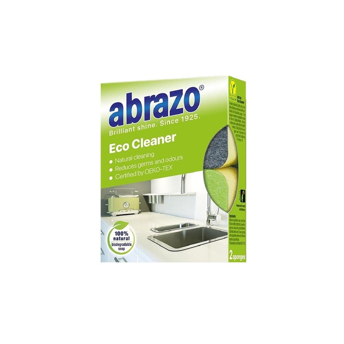 Abrazo Eco Cleaner 2 Sponges