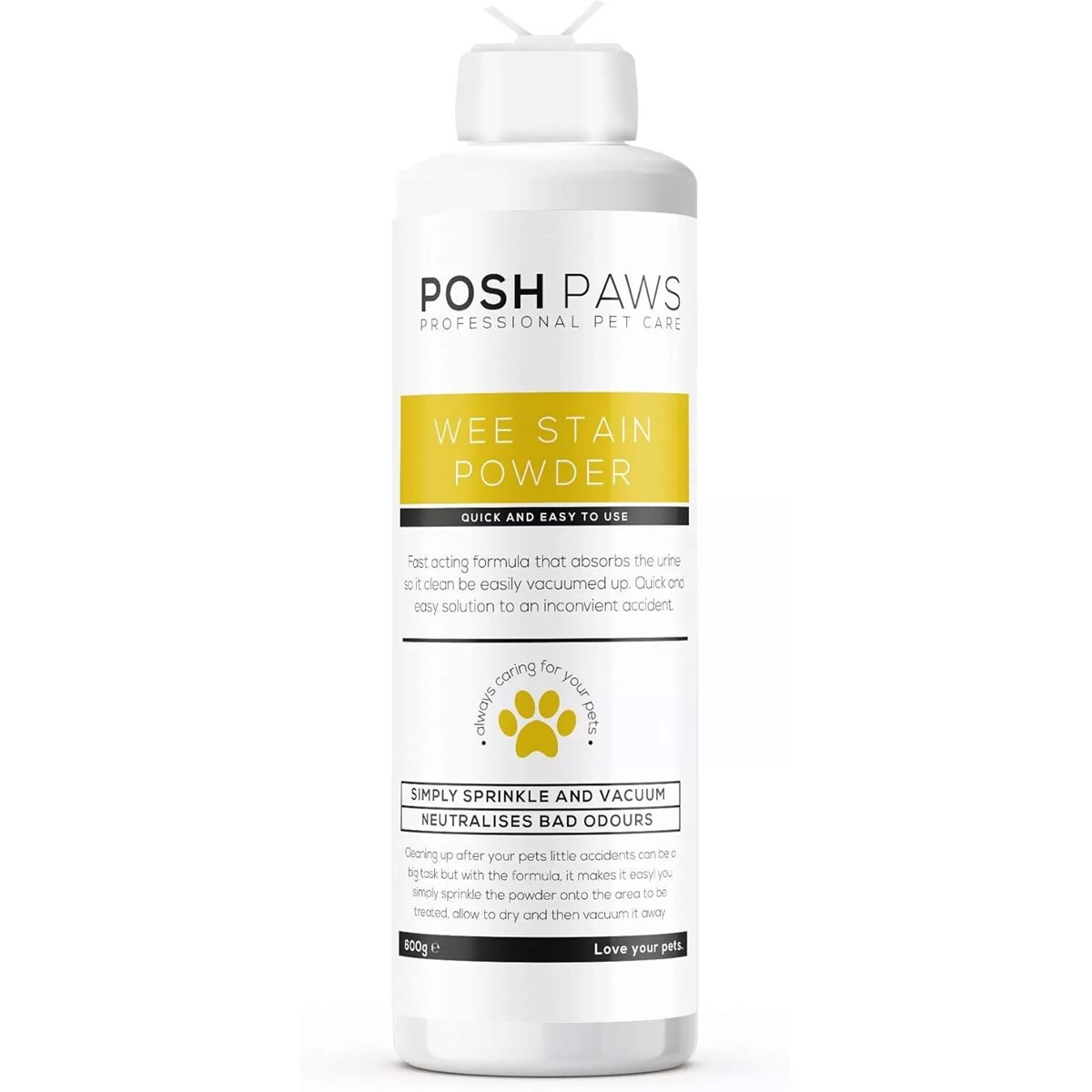 Posh Paws Pet Wee Stain Remover Powder 600g 