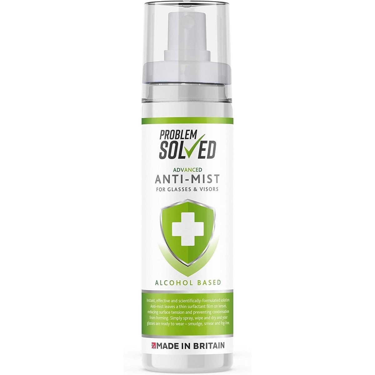 Problem Solved Anti-Mist Spray For Glasses and Visors 100ml