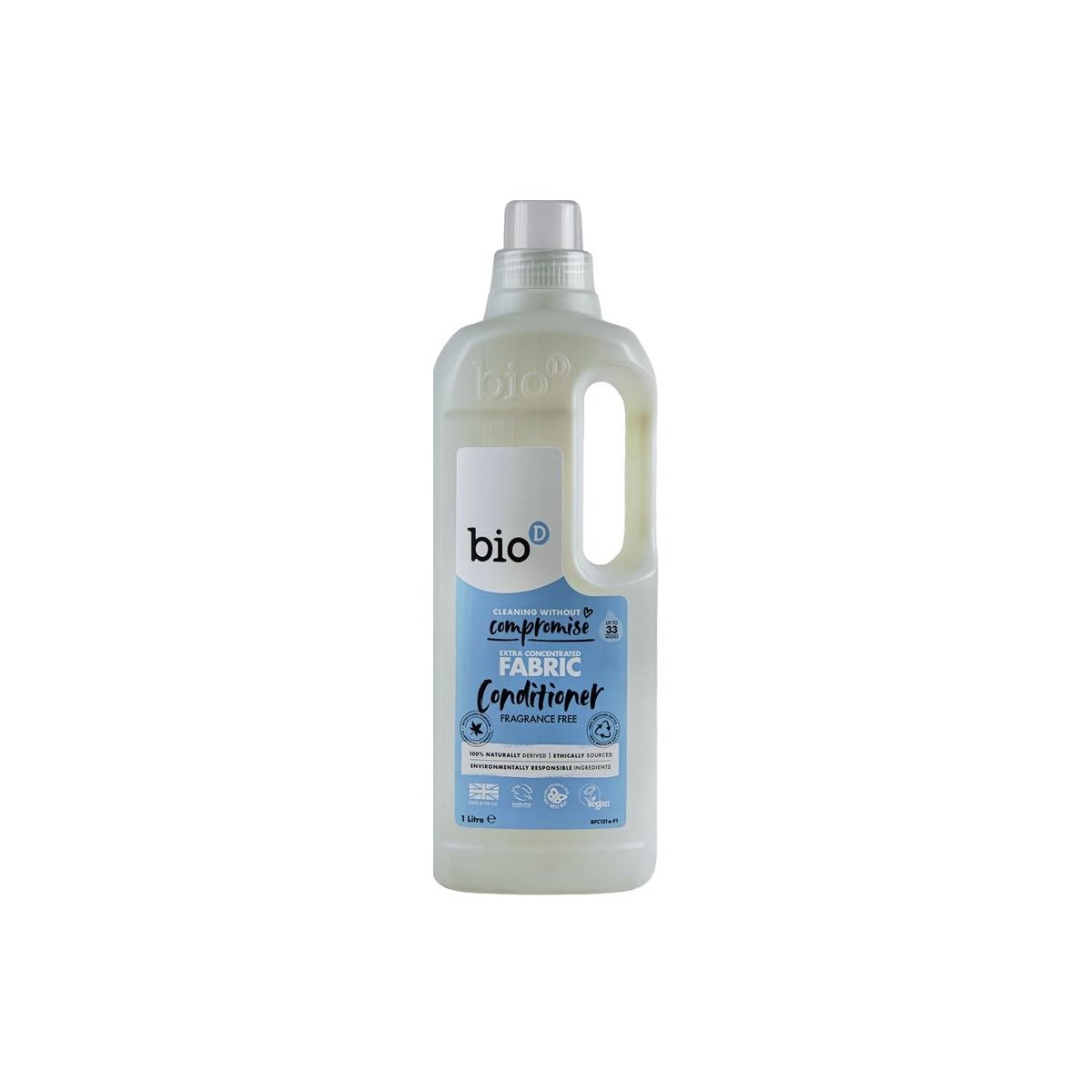 Bio-D Fabric Conditioner Extra Concentrated Fragrance Free 1 Litre