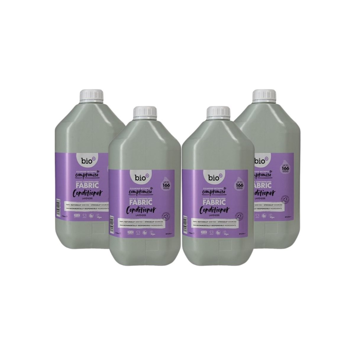 Case of 4 x Bio-D Extra Concentrated Fabric Conditioner Lavender 5 Litre