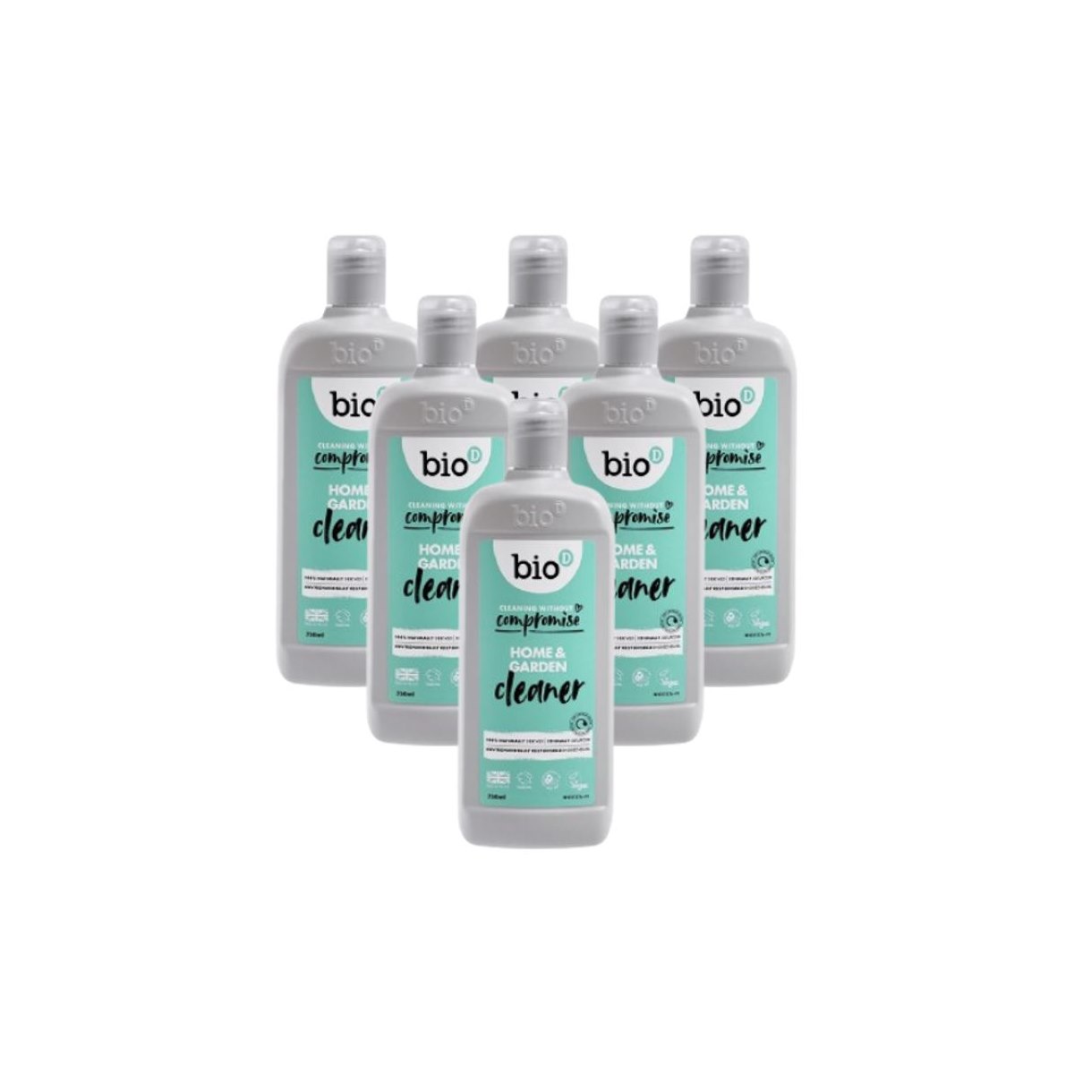 Case of 6 x Bio-D Concentrated Home and Garden Cleaner 750ml 