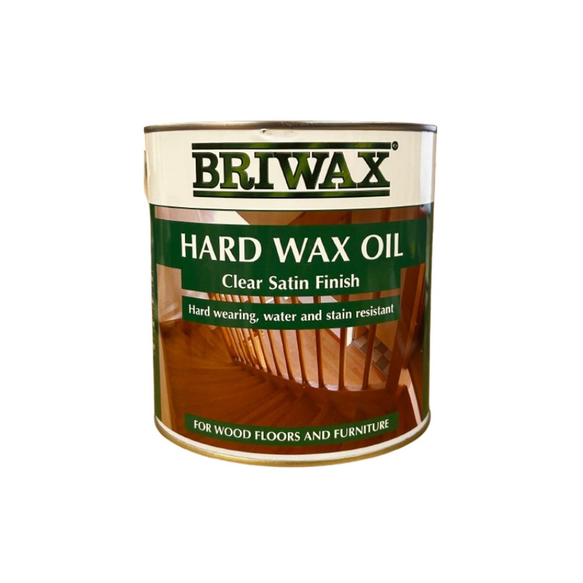 Briwax Hard Wax Oil Clear Satin Finish 2.5L