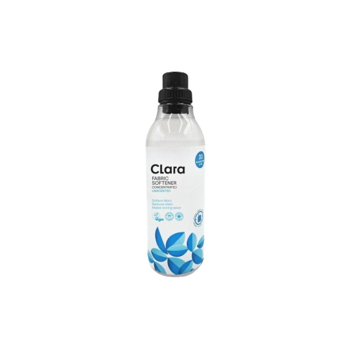 Clara Concentrated Fabric Softener Unscented 1L
