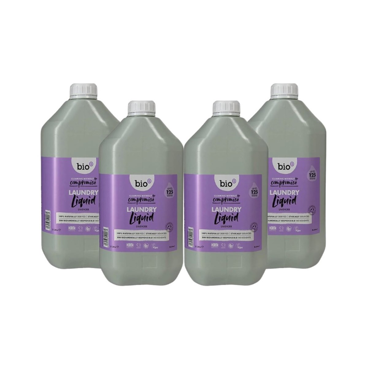 Case of 4 x Bio-D Laundry Liquid Lavender 5L