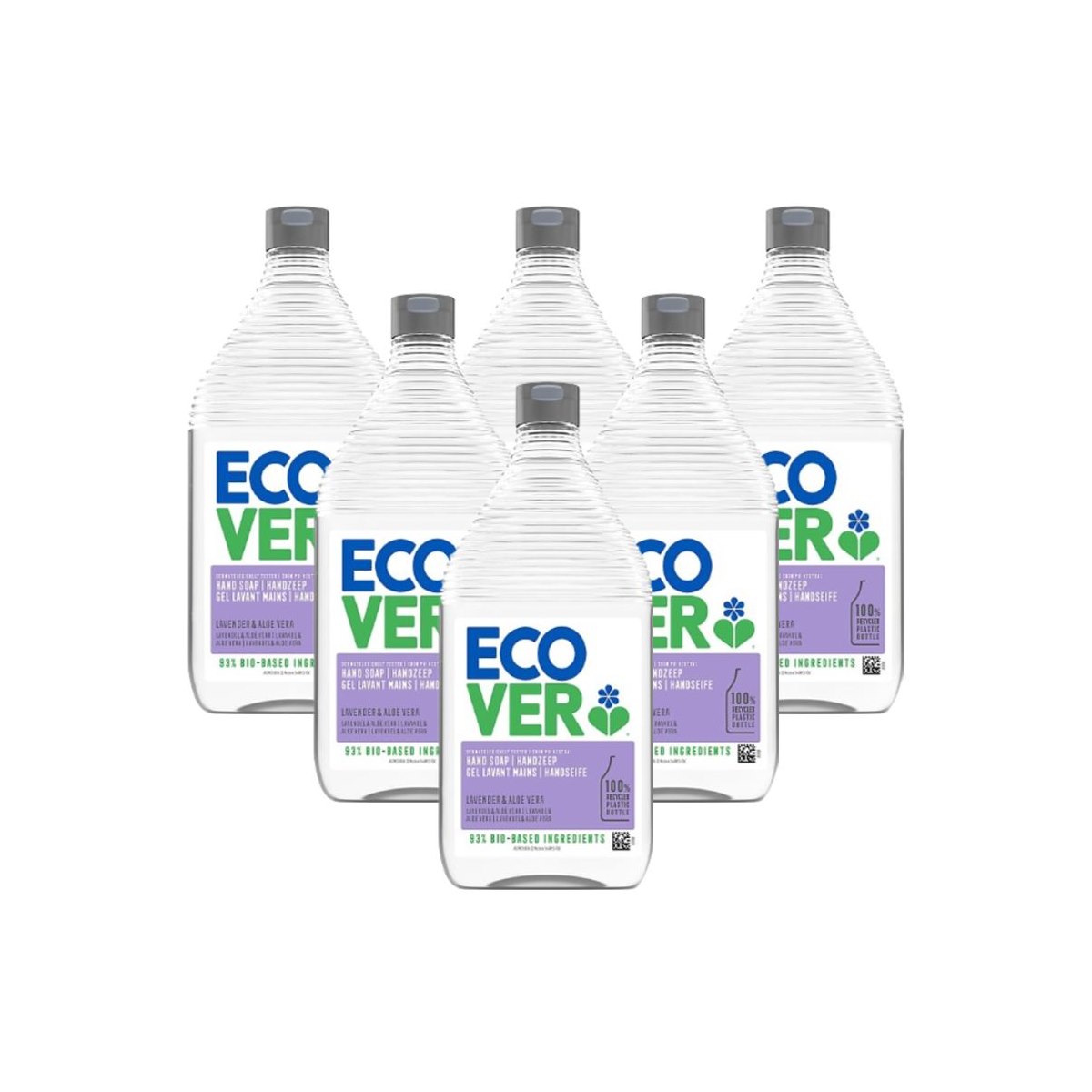 Case of 6 x Ecover Hand Soap Lavender & Aloe Vera 950ml