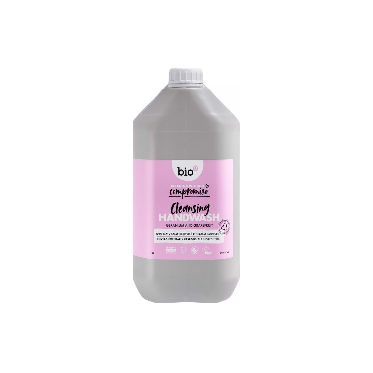 Bio-D Cleansing Hand Wash Geranium & Grapefruit 5 Litre