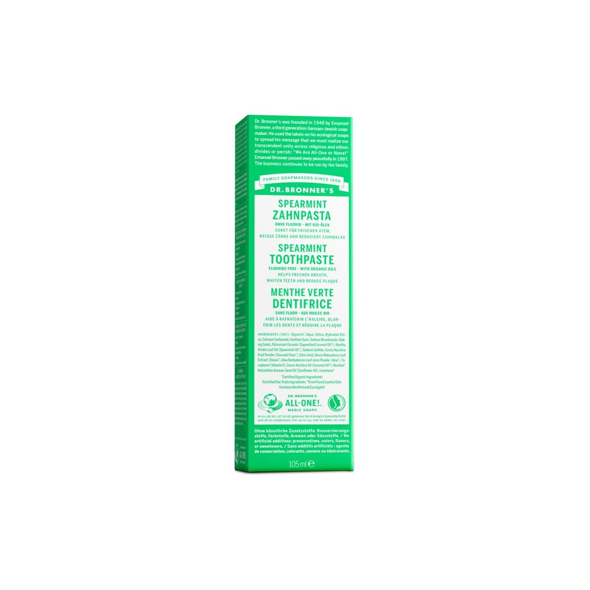 How to Use Dr Bronners Spearmint Toothpaste 105ml