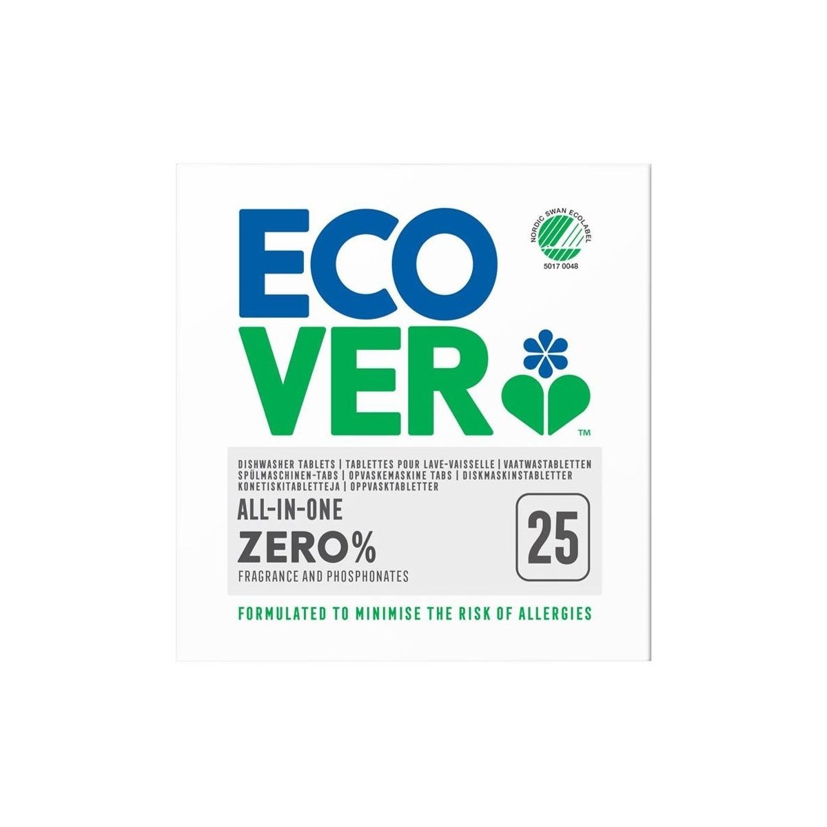 Ecover Zero All In One Dish Washing Tablets 25 Pack