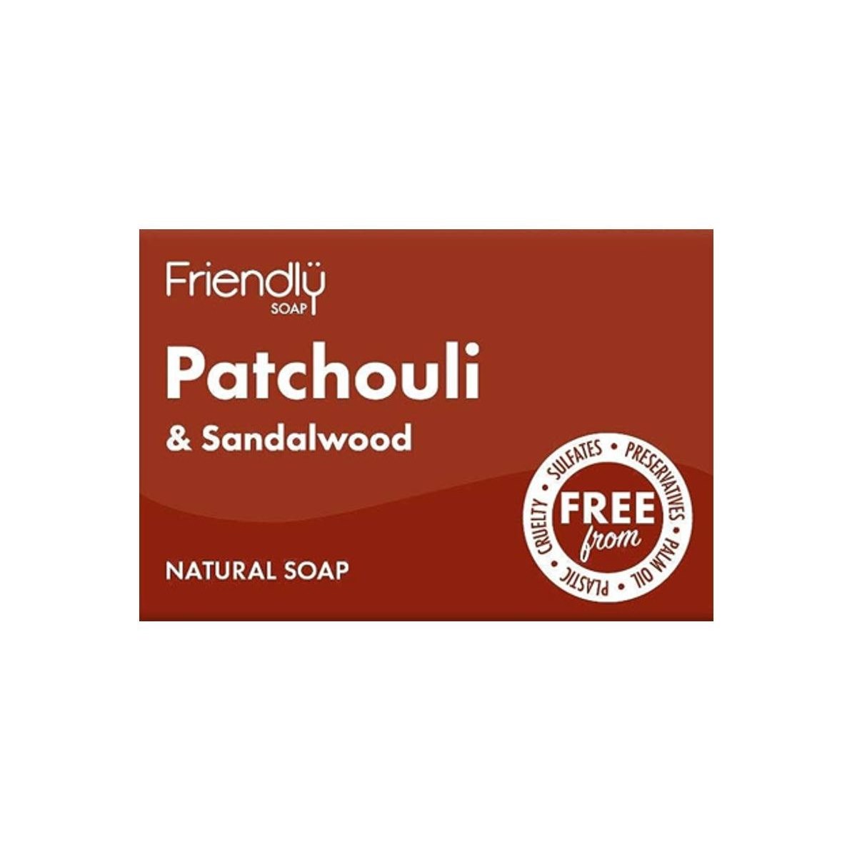 Friendly Soap Patchouli and Sandalwood - Natural Soap 95g