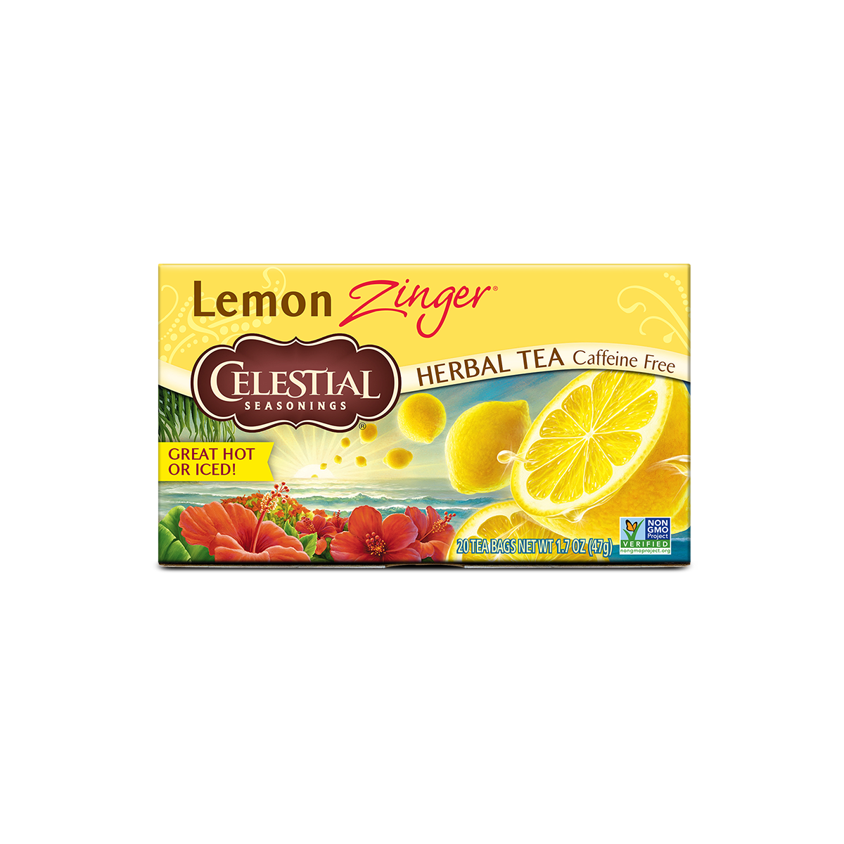 Celestial Seasonings Lemon Zinger Infusion Tea Pack of 20 Bags