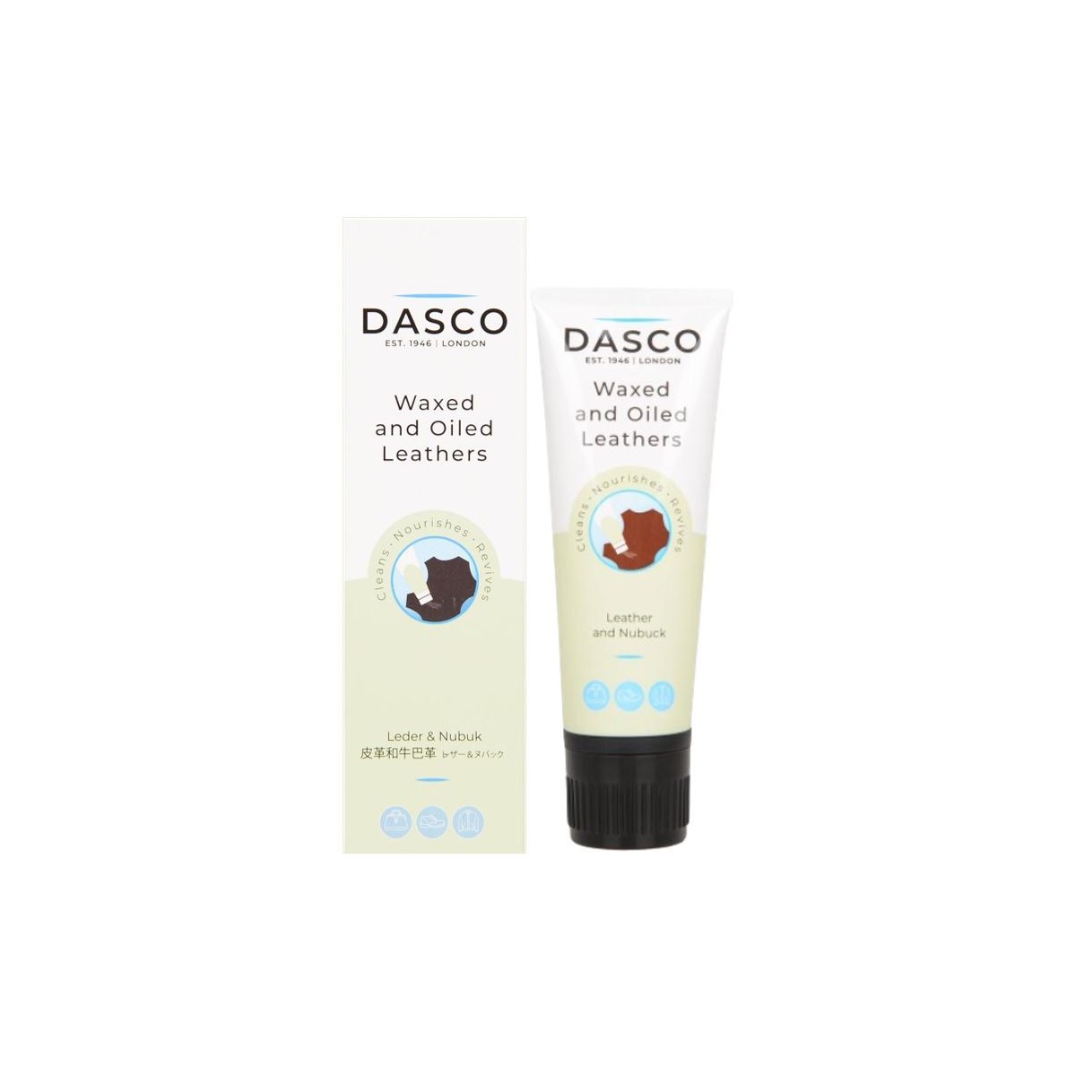 Dasco Waxed and Oiled Leathers Packaging 75ml