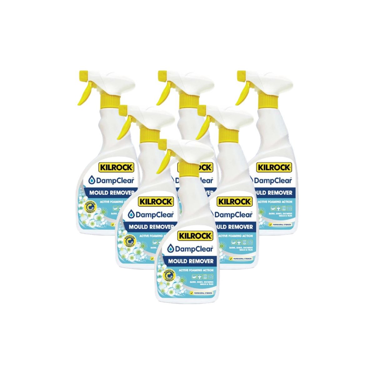 Case of 6 x Kilrock DampClear Mould Remover 500ml