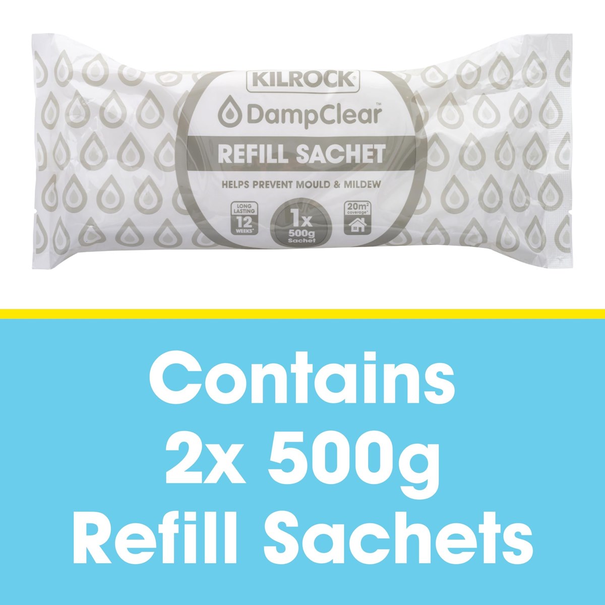 kilrock damp clear refill sachets 1kg