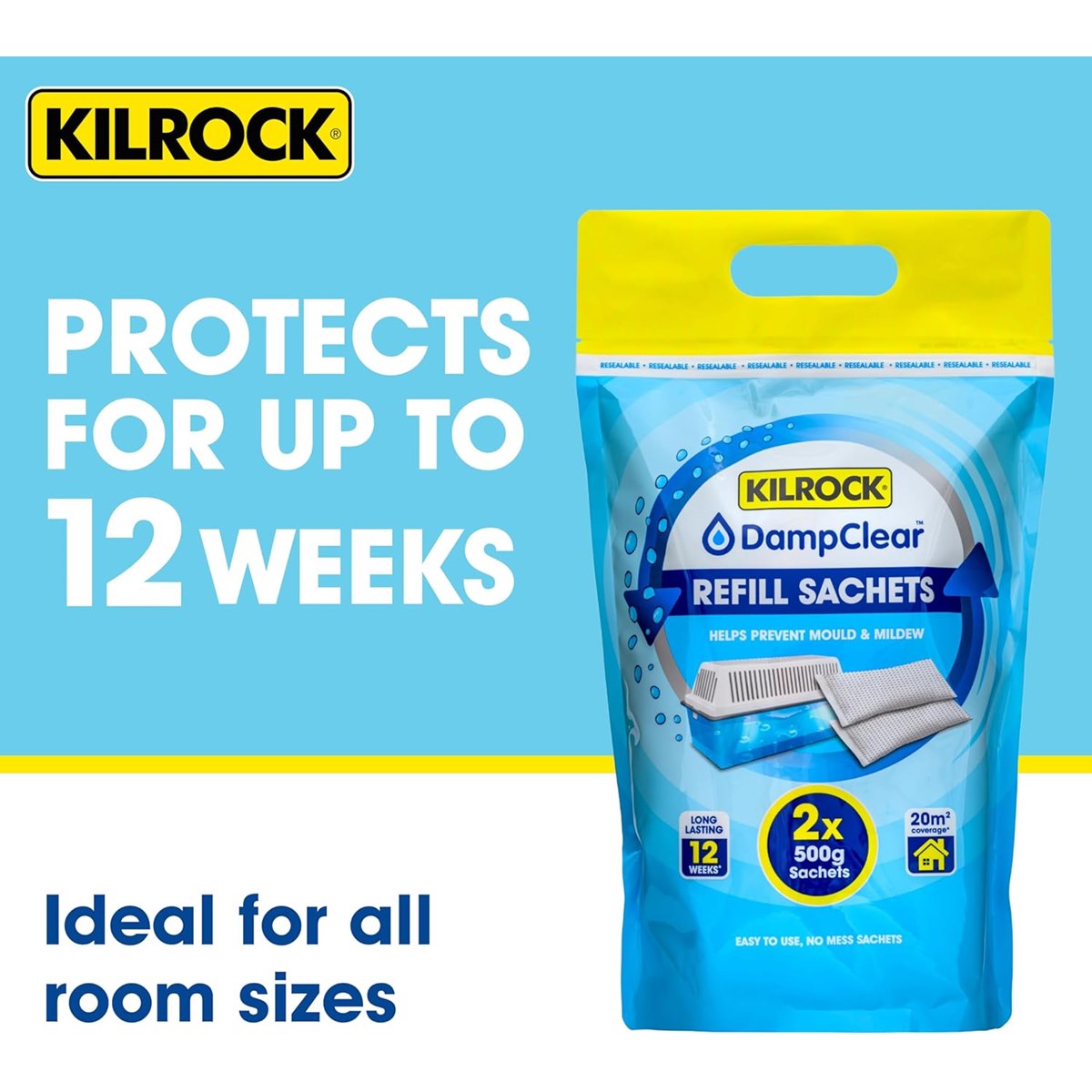 kilrock damp clear 1kg refill