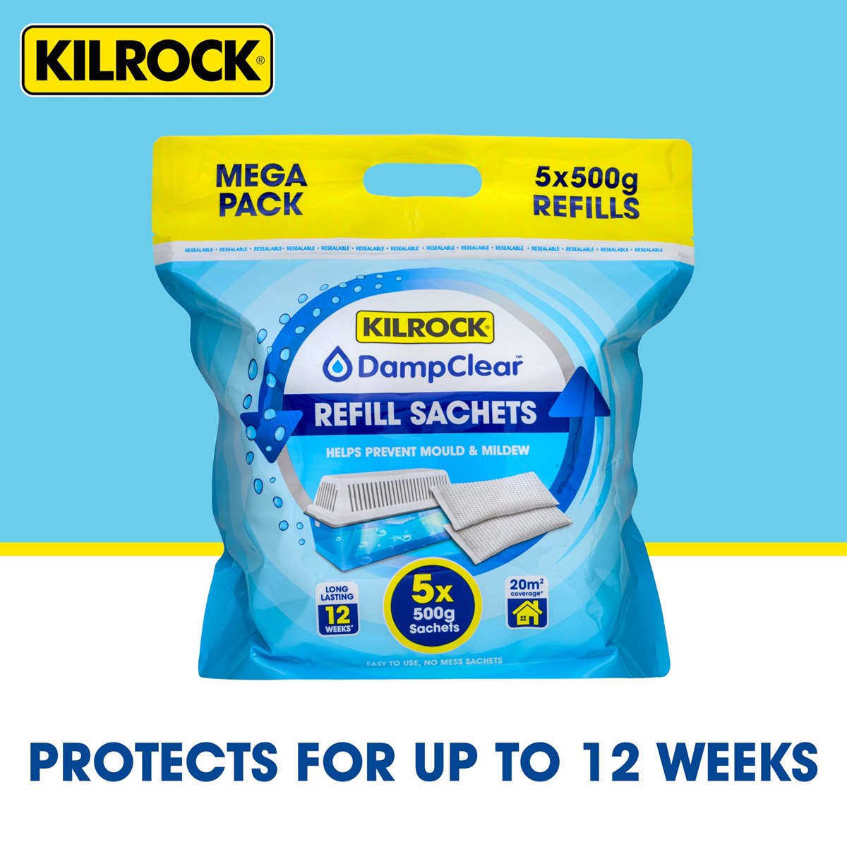 Kilrock damp clear 5 x 500g bag