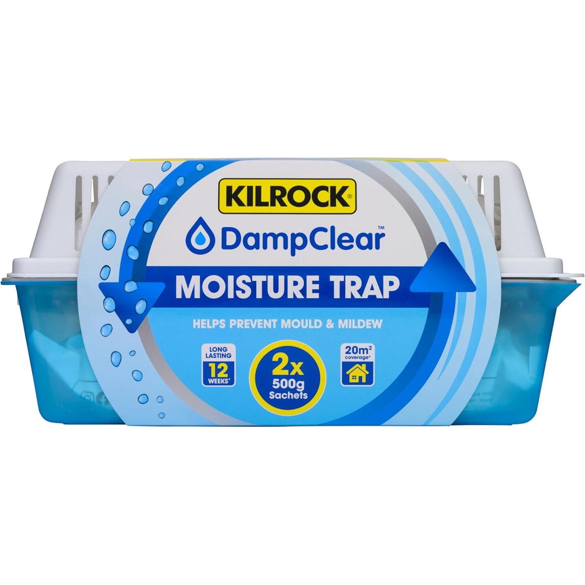 Kilrock Damp Clear Moisture Trap with 2 x 500g Refills