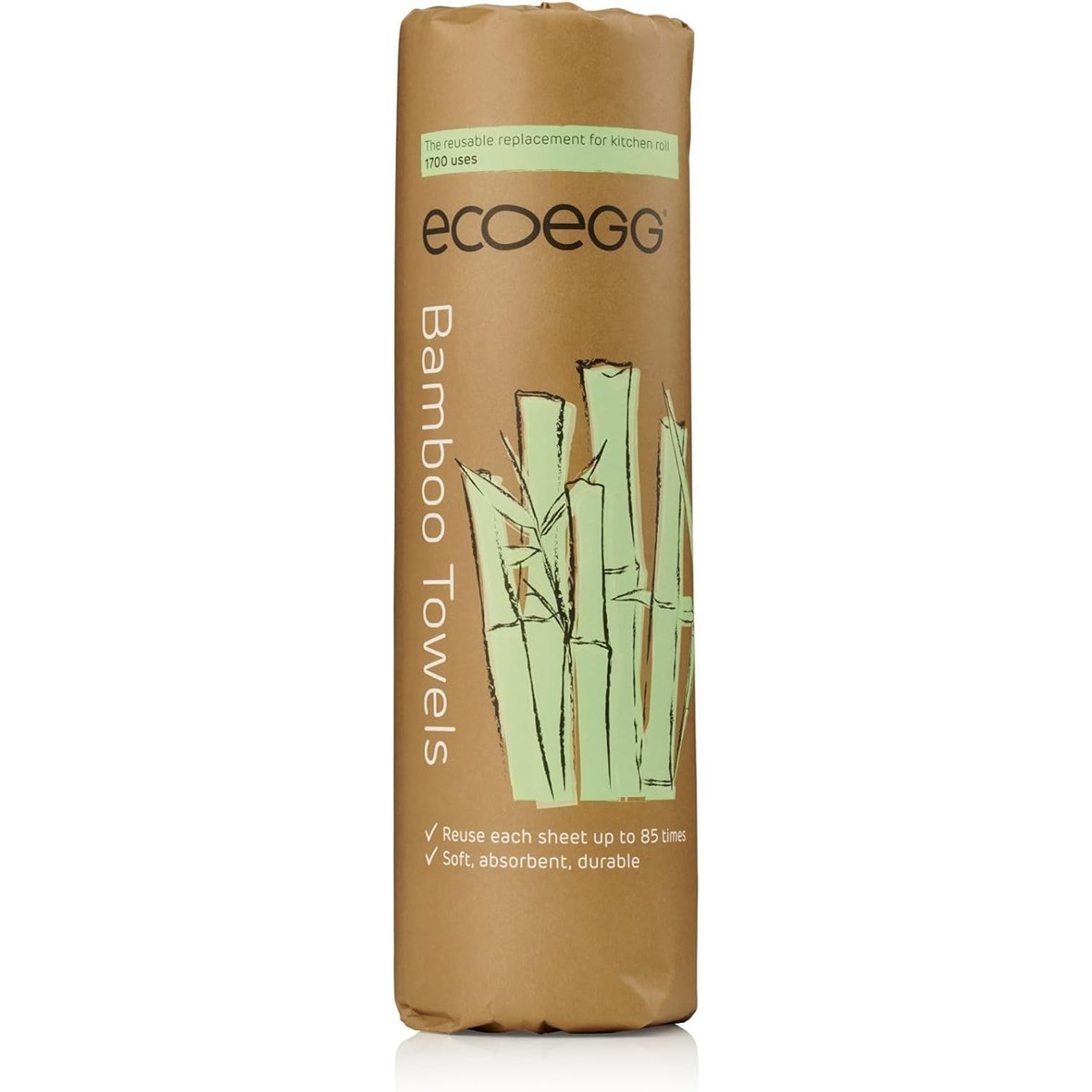 Ecoegg Bamboo Reusable Washable Kitchen Towels Roll of 20