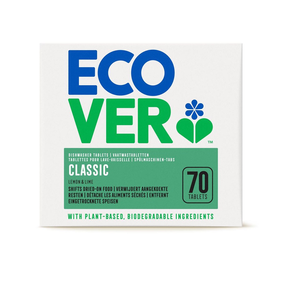 Ecover Classic Dishwasher Tablets 1.4kg (70 Tablets)