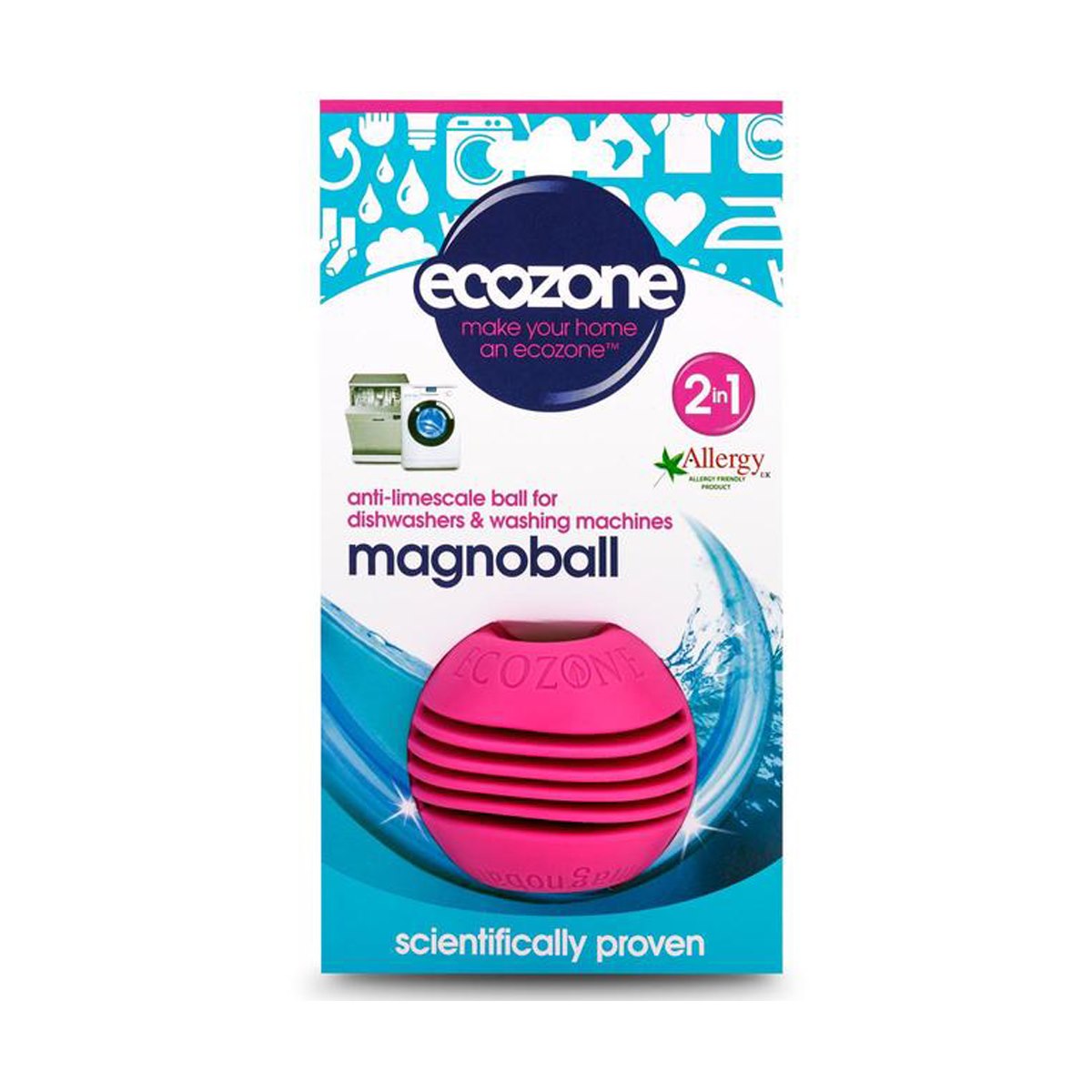 Ecozone Magnoball Anti-Limescale Ball for Dishwashers Washing Machines