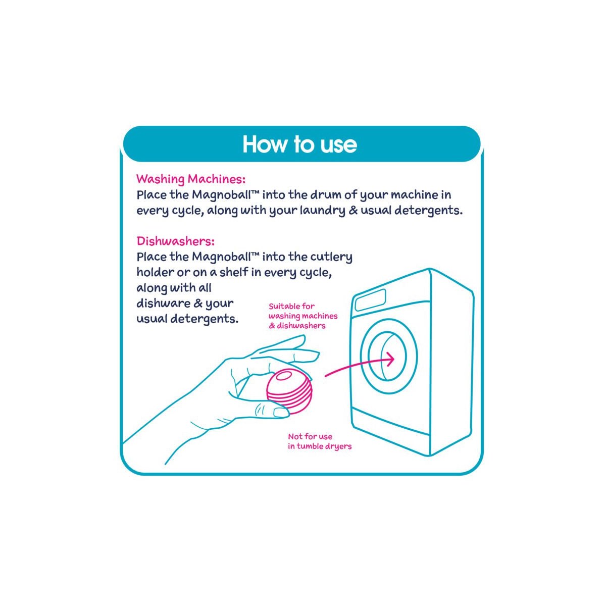 Ecozone Magnoball Anti-Limescale Ball instructions