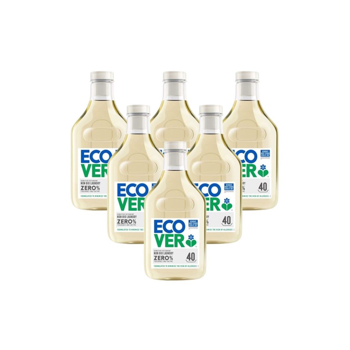 Case of 6 x Ecover Zero Sensitive Non-Bio Laundry Liquid 1.43 Litre