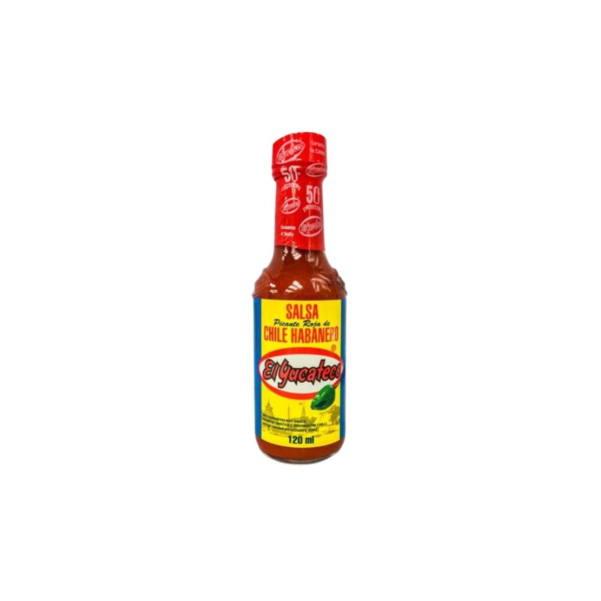 El Yucateco Red Habanero Hot Sauce Salsa 120ml