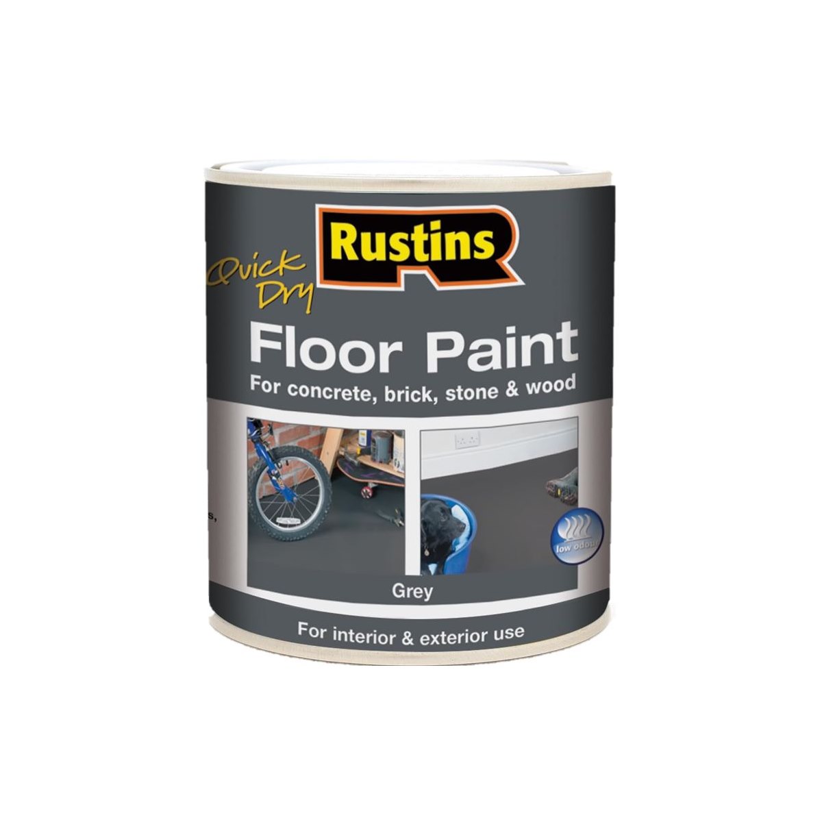 Rustins Floor Paint Grey 2.5L