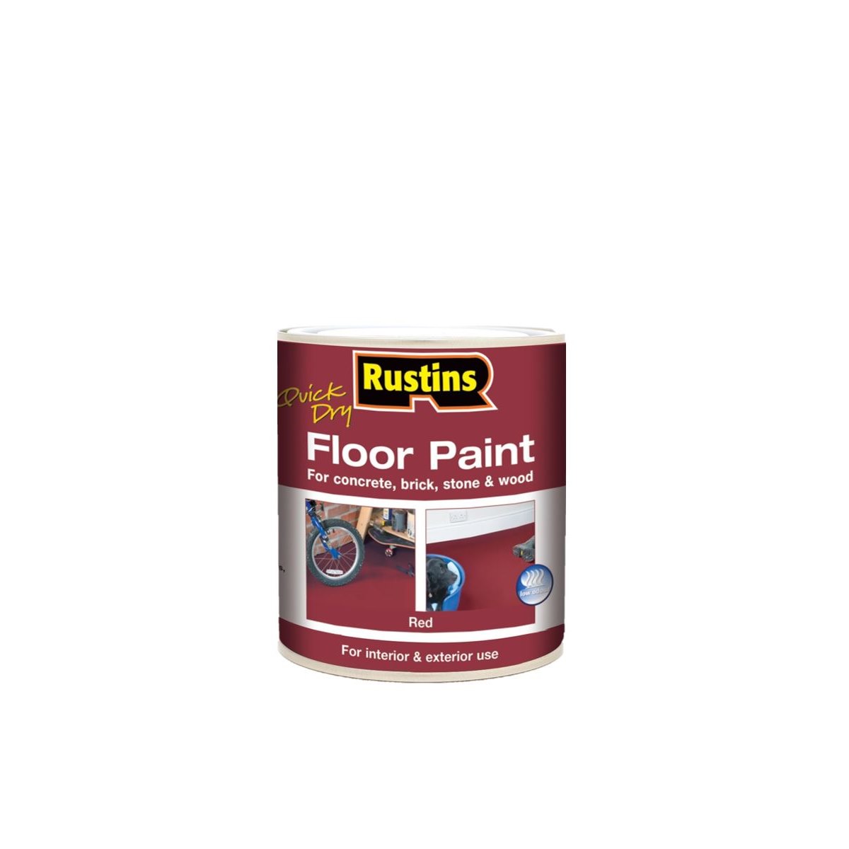 Rustins Floor Paint Red 1L