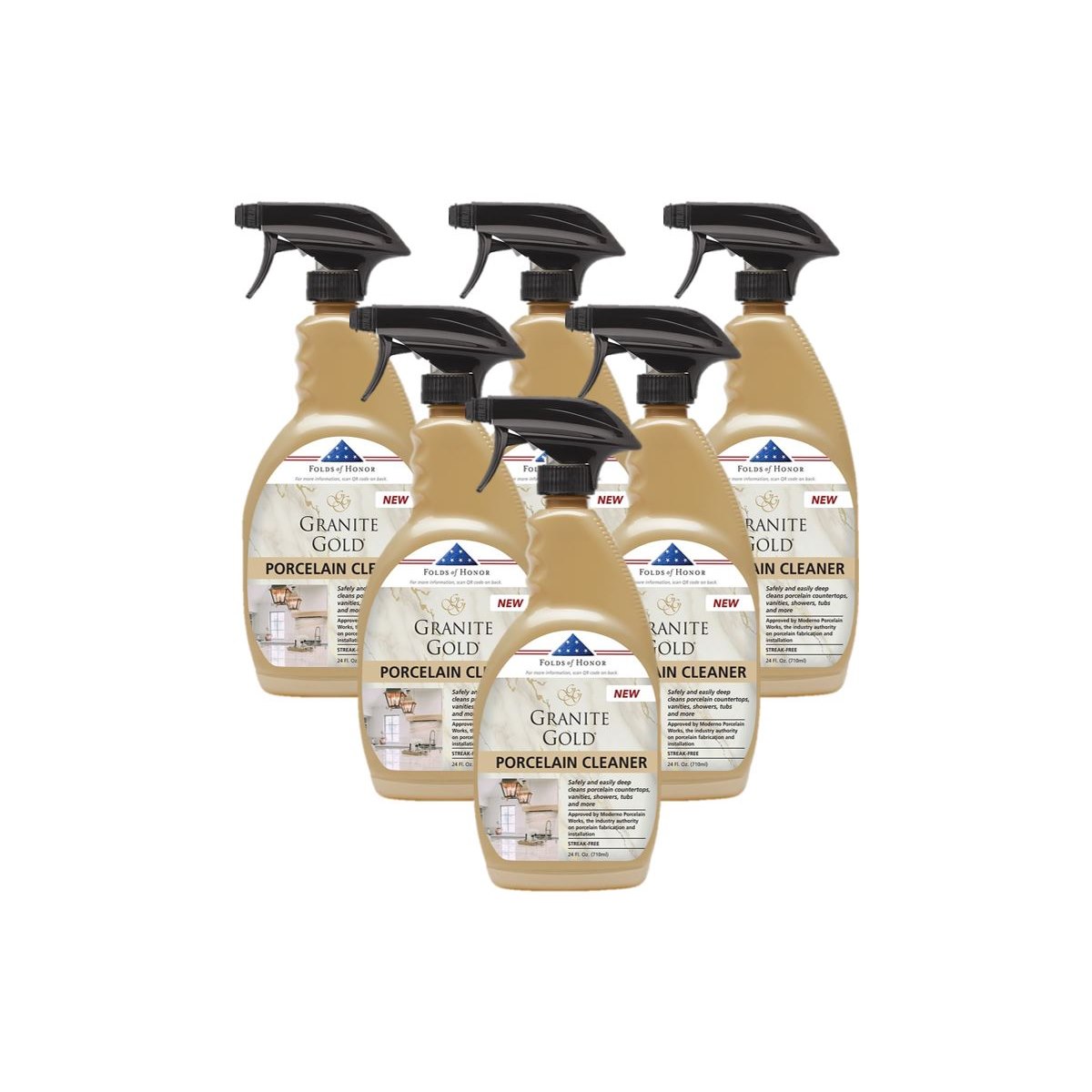 Case of 6 x Granite Gold Porcelain Cleaner 710ml