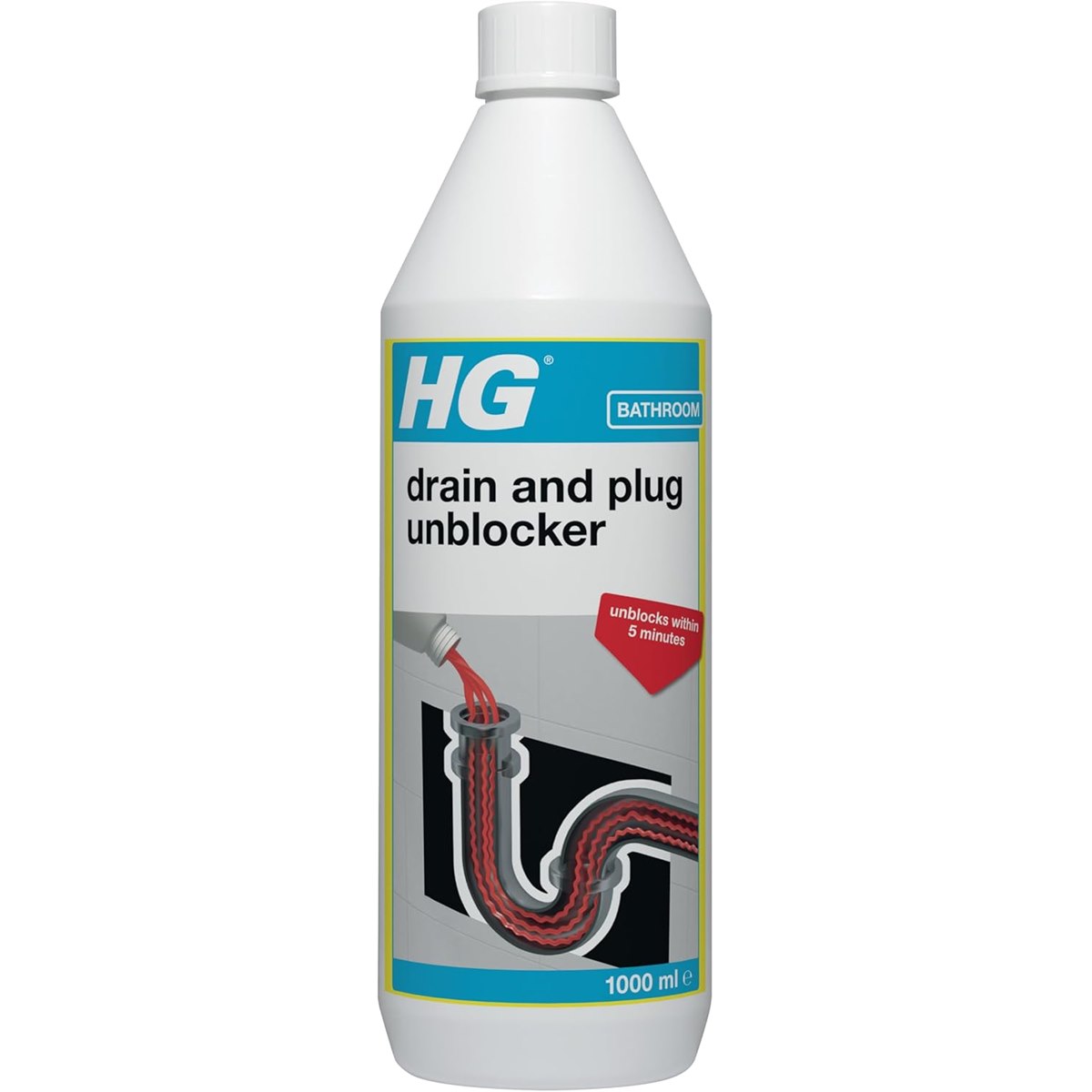 HG Drain and Plug Unblocker 1 Litre