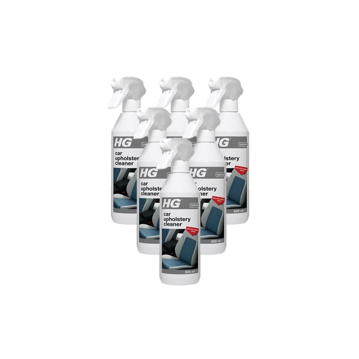 6 x Car Upholstery Cleaner 500ml