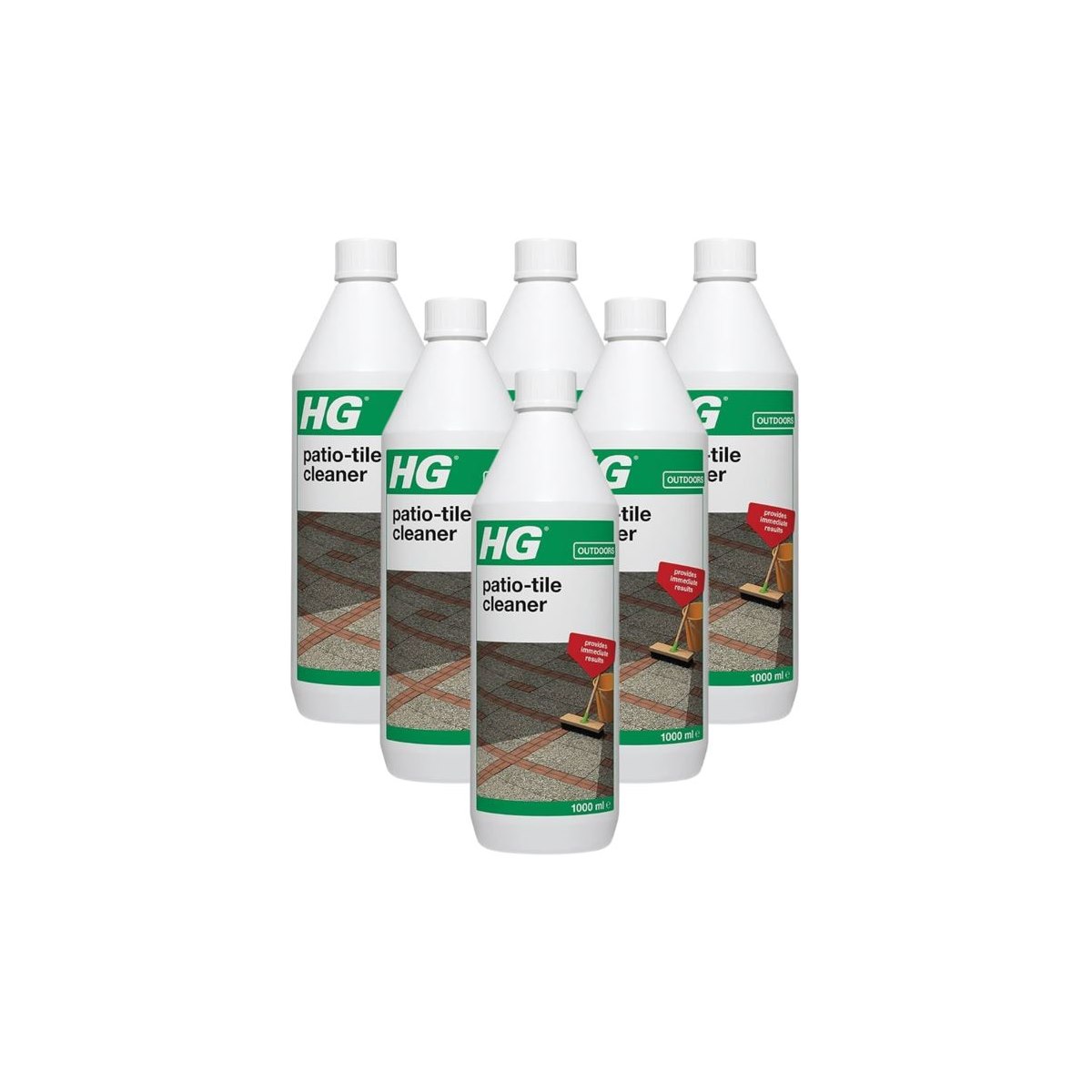 Case of 6 x HG Patio Tile Cleaner 1 Litre