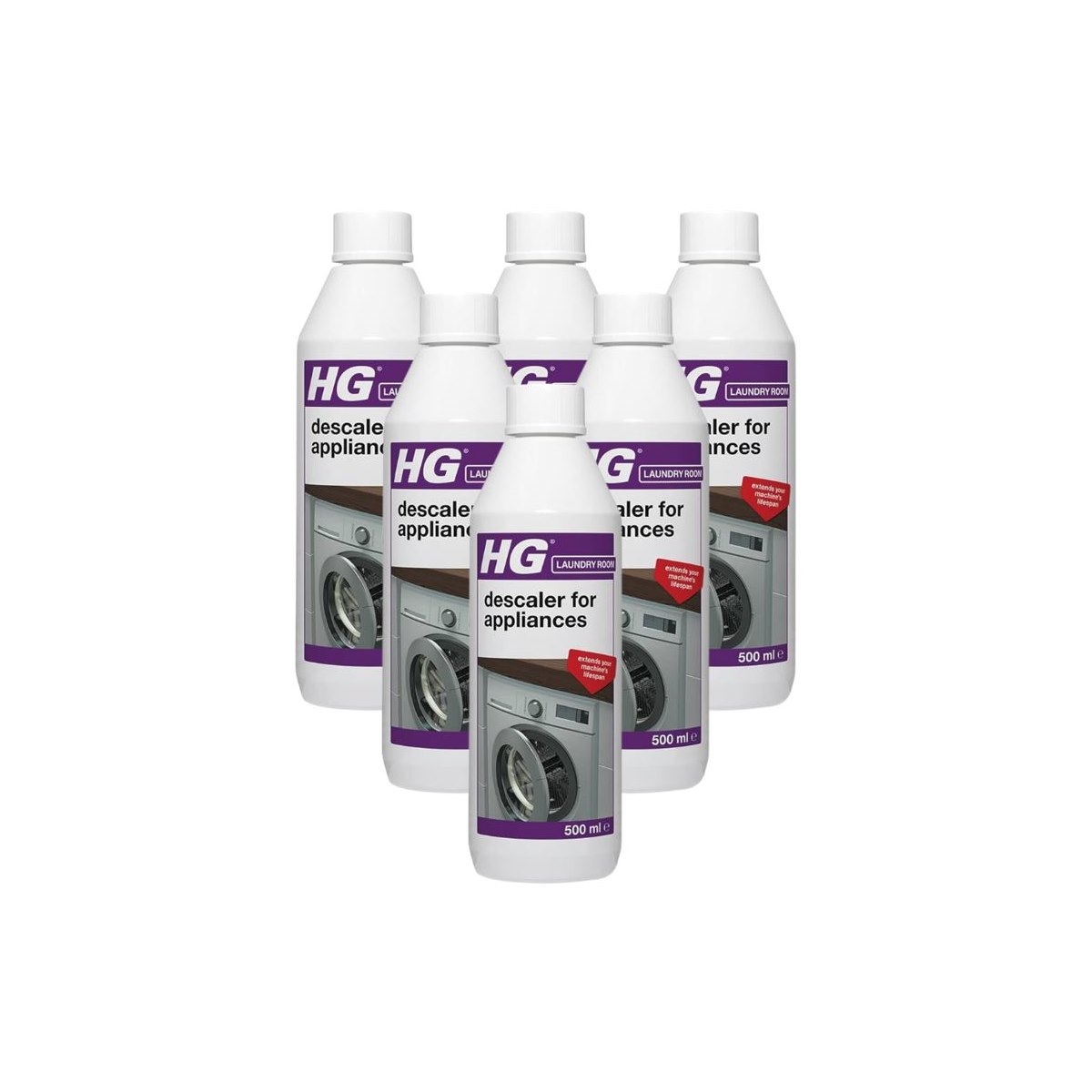 Case 6x HG Descaler For Appliances 500ml