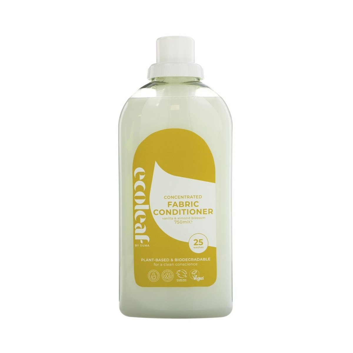 Ecoleaf Concentrated Fabric Conditioner Vanilla and Apple Blossom 750ml