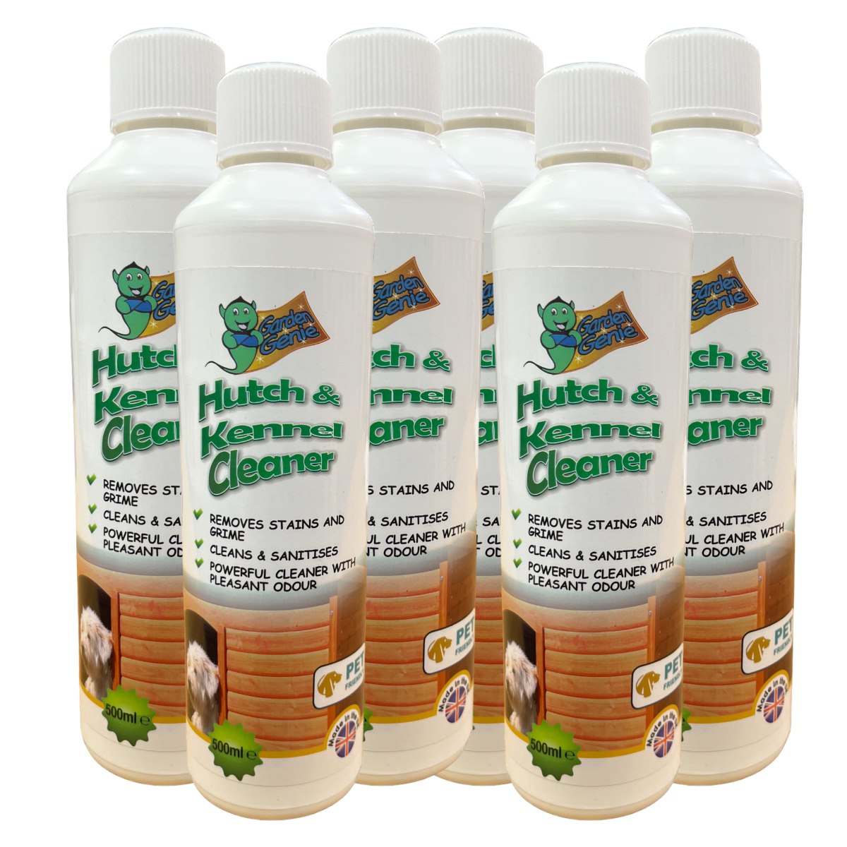 Case of 6 x Garden Genie Hutch and Kennel Cleaner Sanitiser 500ml