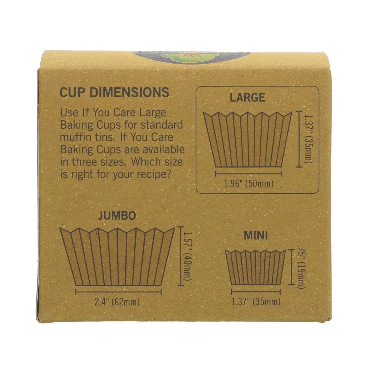 Large If you Care baking cups