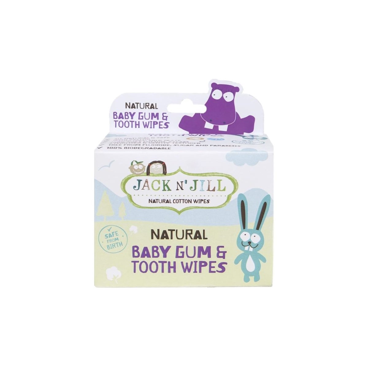 Jack n Jill Natural Baby Gum and Tooth Wipes 25pk