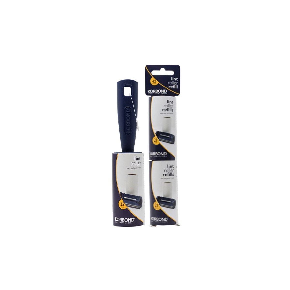 Korbond Lint Roller and Refill Pack