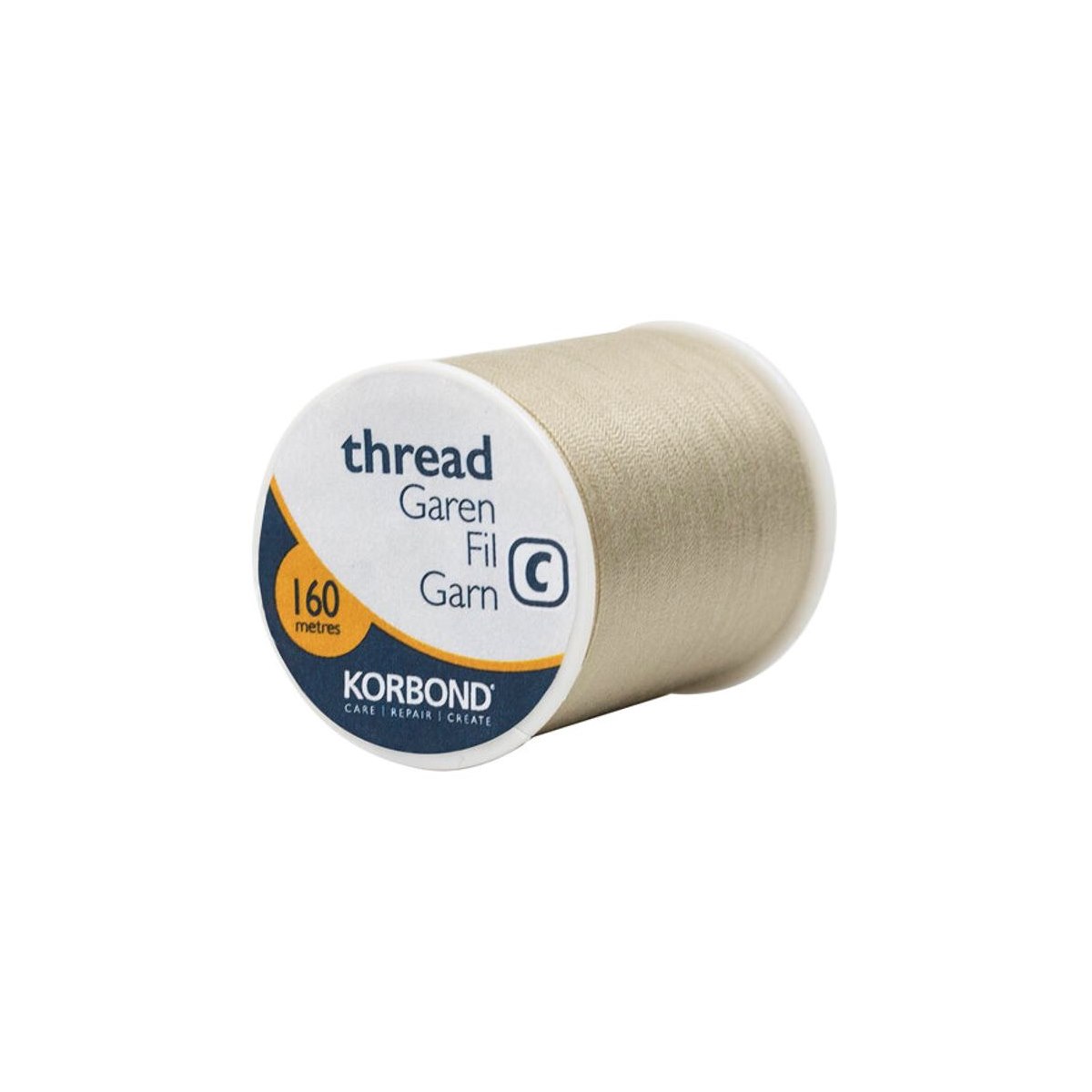 Korbond Polyester Thread 160m Khaki