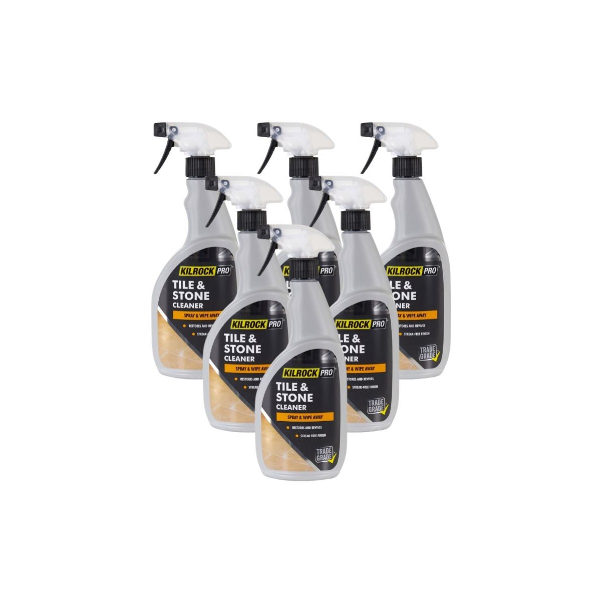 Case of 6 x Kilrock Pro Tile and Stone Cleaner 750ml