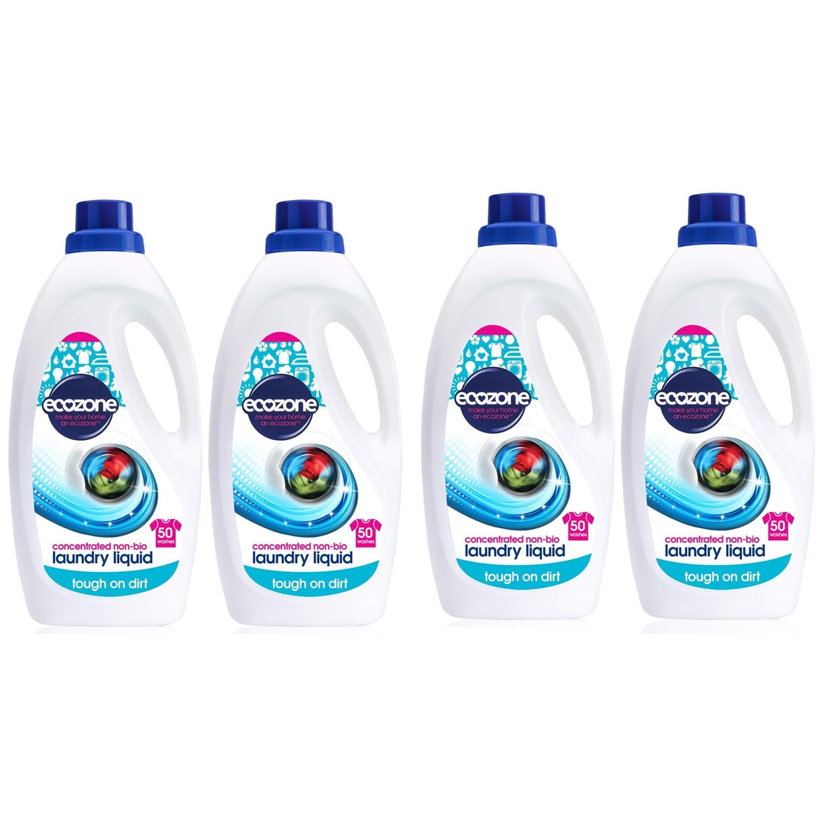 Case of 4 x Ecozone Concentrated Non-Bio Laundry Liquid 2 Litre