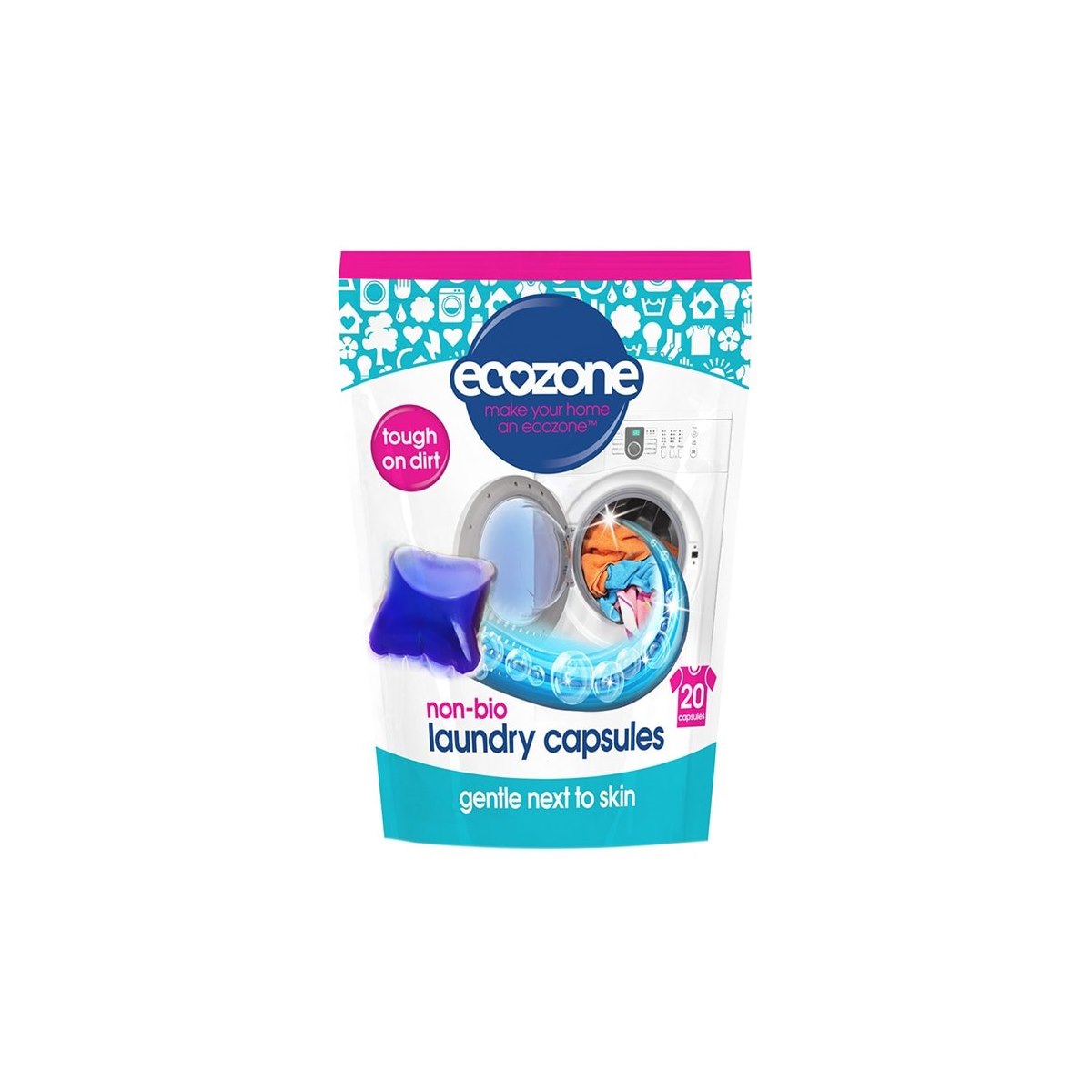 Ecozone Non Bio Laundry Capsules Bag of 20