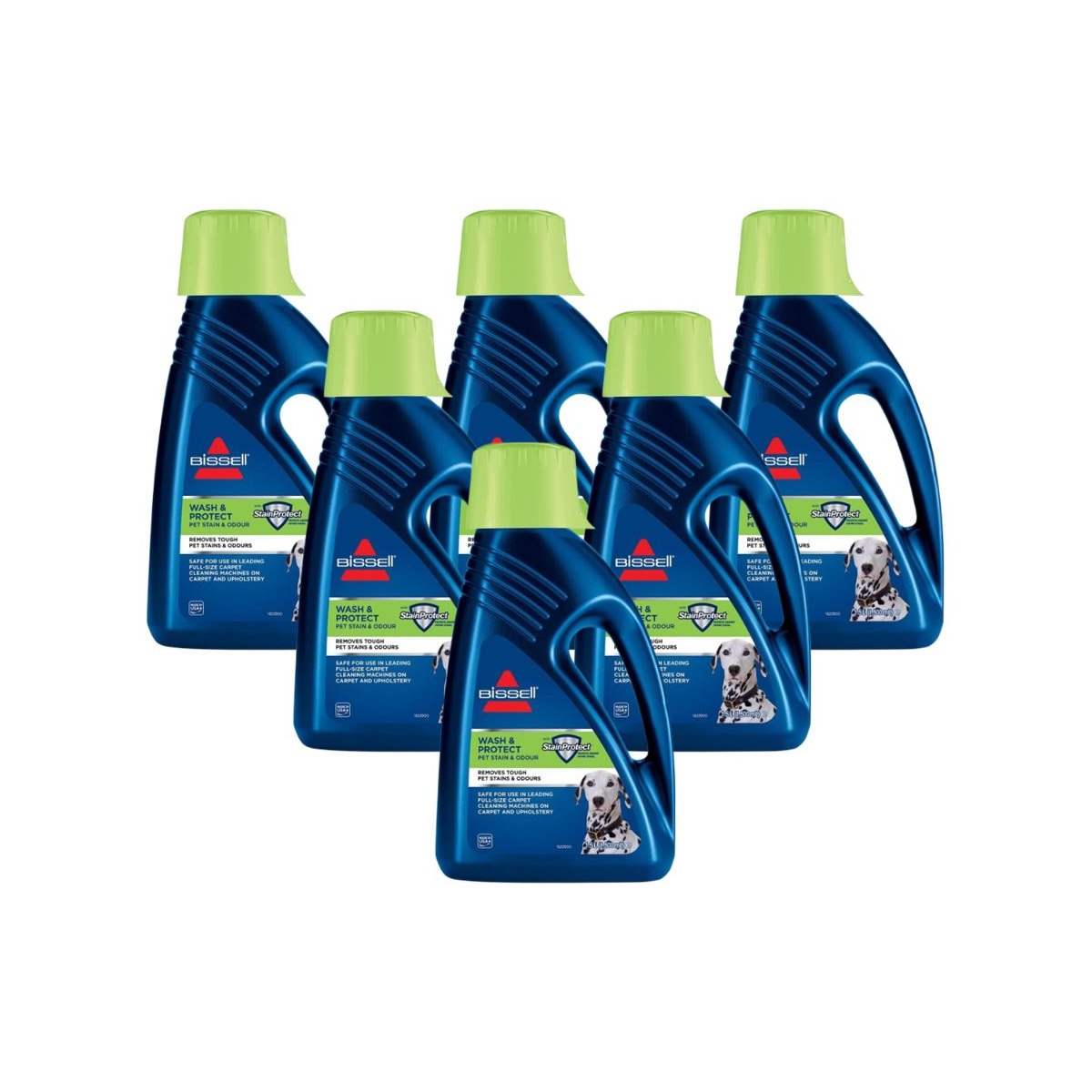 Case of 6 x Bissell Wash and Protects Pet Stain and Odour 1.5L